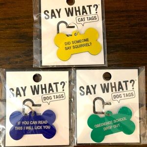 Cute Dog Tags (New in Package)